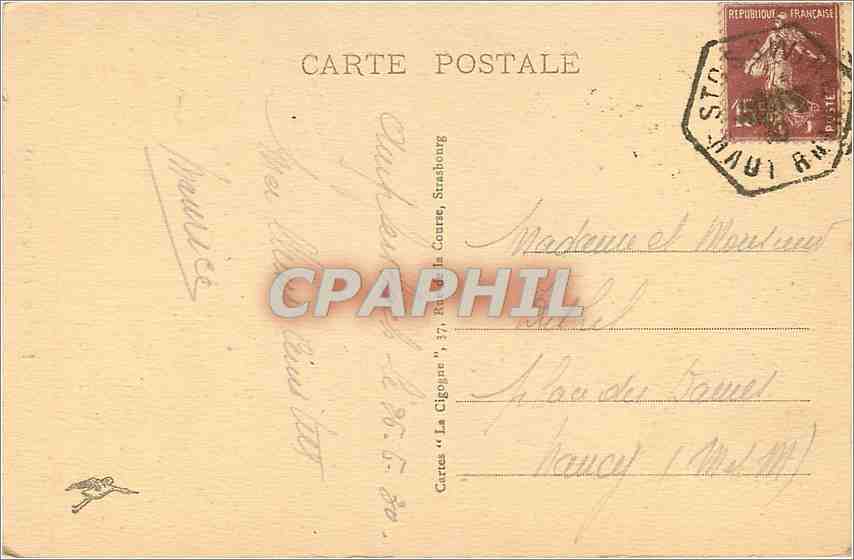 CPA Lac du Flachbodie Hautes Vosges  — Rückseite