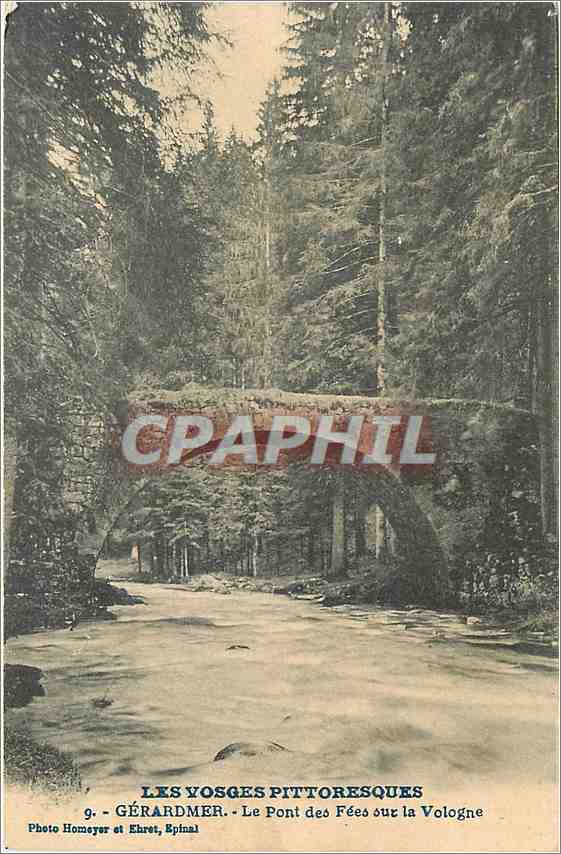 CPA Les Vosges Pittoresques Gerardmer Le Pont des Fees sur la Vologne 