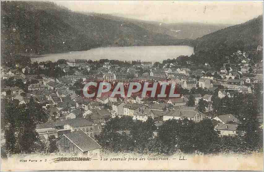 CPA Gerardmer Vue generale prise des Gouttridos 
