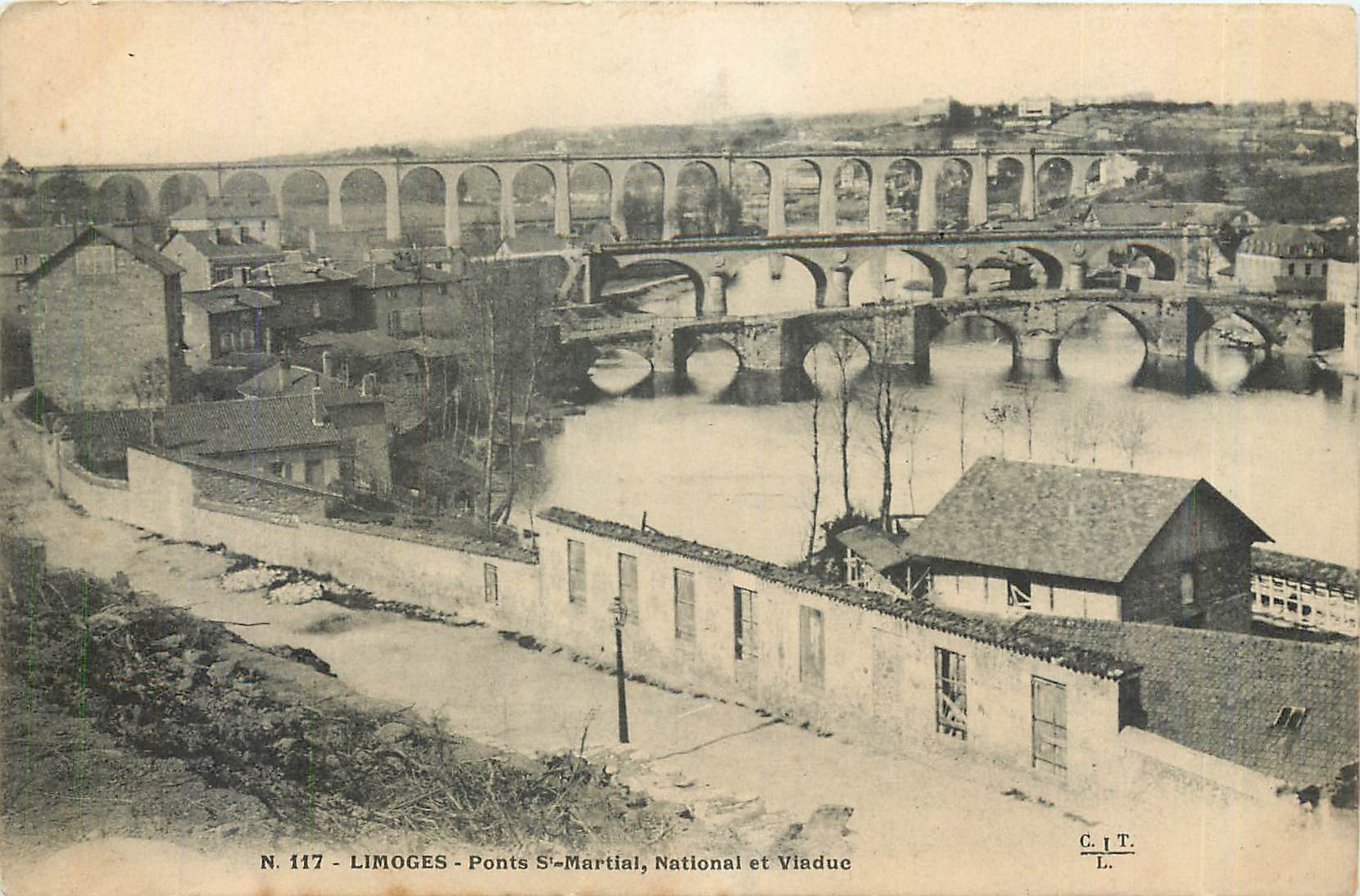 Limoges - Saint-Martial Bridges, National Bridge and Viaduct — C.I.T. N. 117