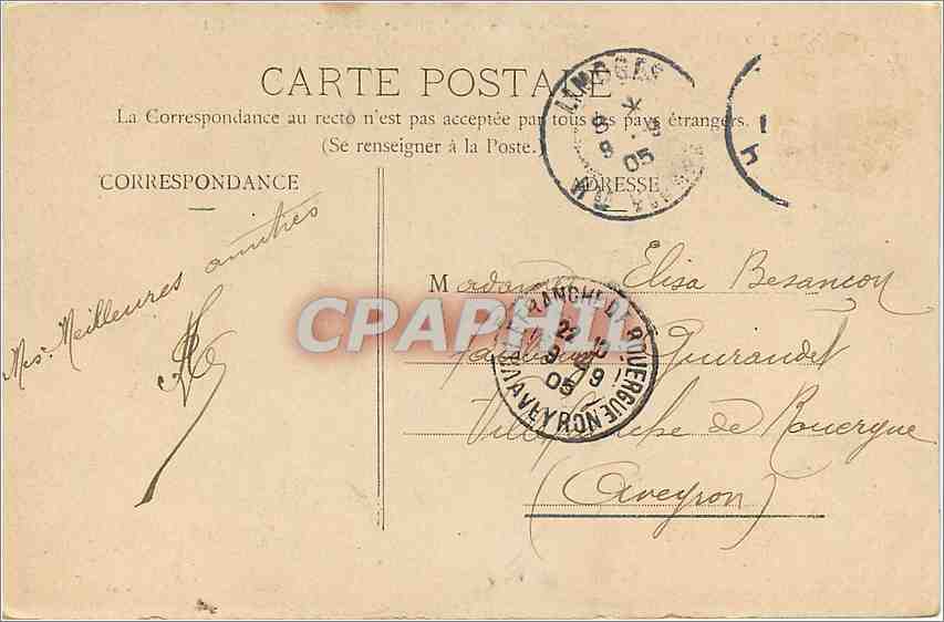 Limoges - Saint-Martial Bridges, National Bridge and Viaduct — C.I.T. N. 117 — Back