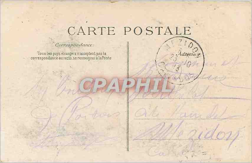 CPA Poitiers Jardin de Blossac Les grandes allees  — Rückseite