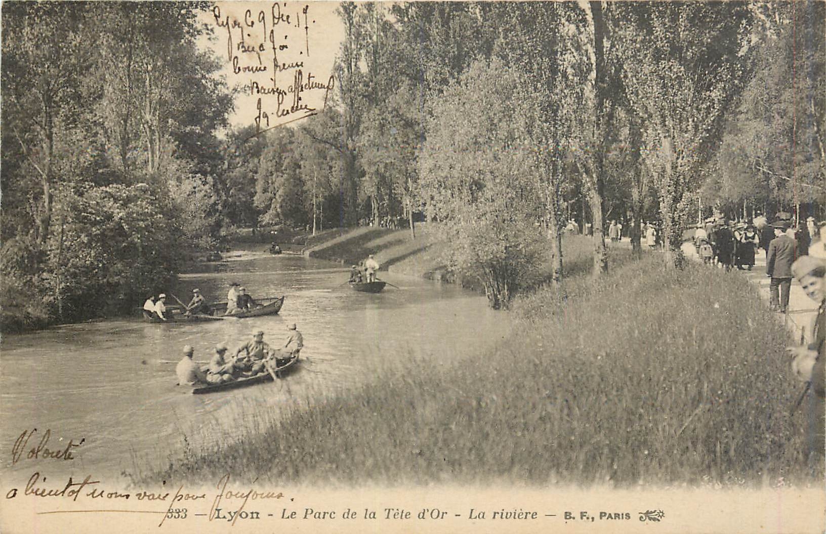 CPA Lyon Le Parc de la Tete d'Or La Riviere 