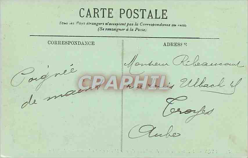 CPA Lyon L'Entree du Parc de la Tete d'Or et le Monument des Legionnaires du Rhone  — Verso