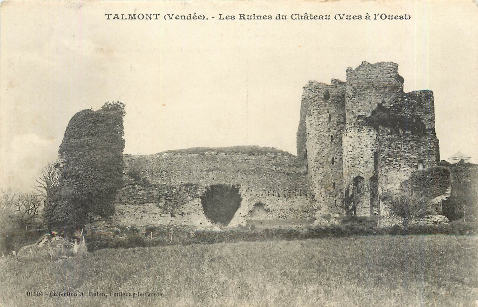 CPA Talmont Vendee Les Ruines du Chateau Vues a l'Ouest 