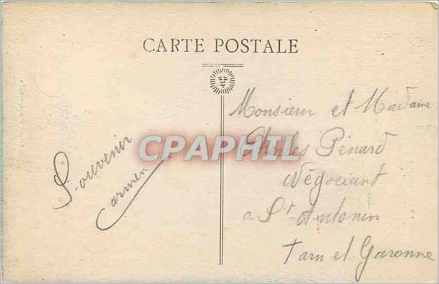 CPA Villeneuve sur Yonne Tour Louis le Gros  — Back