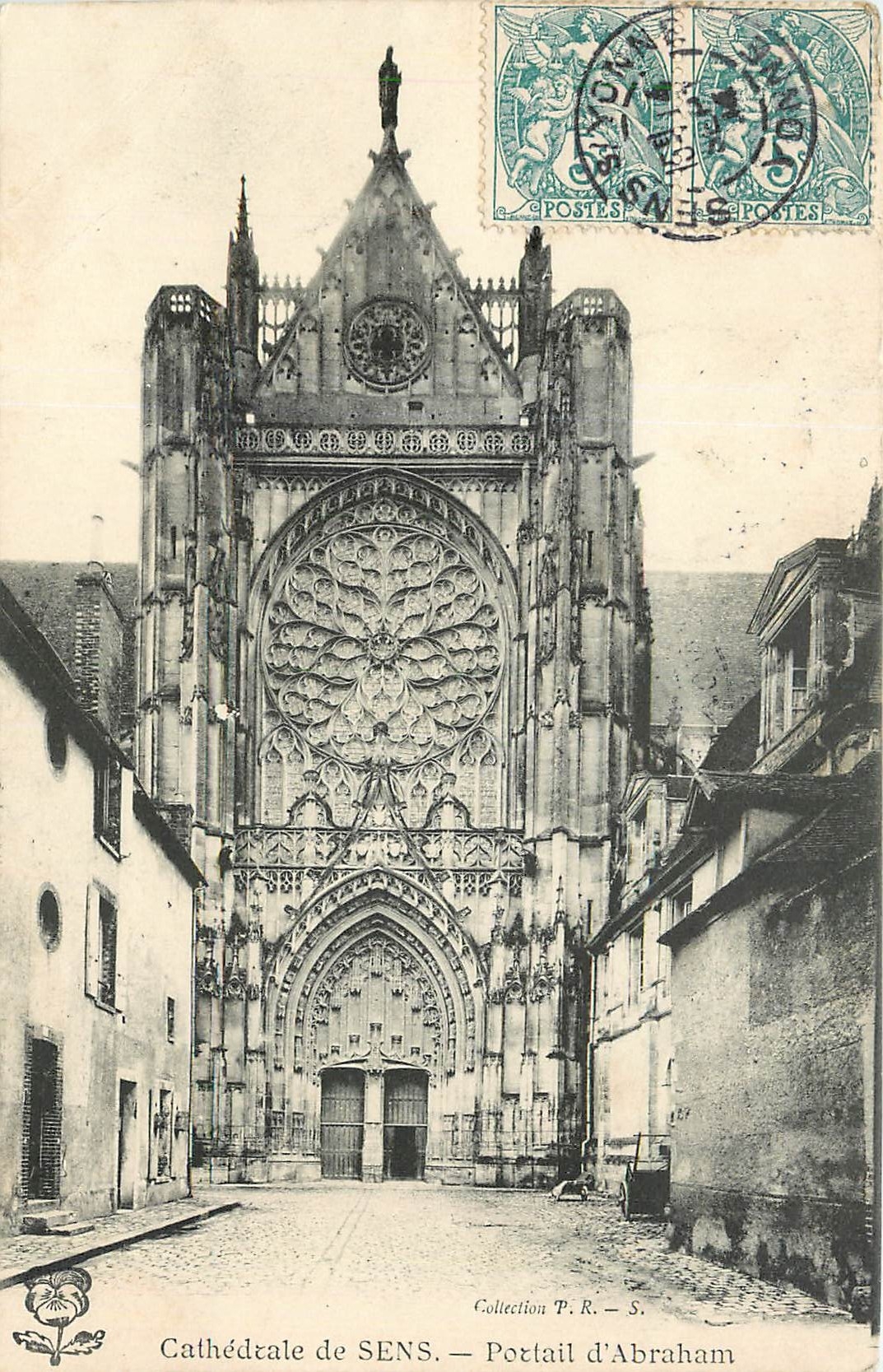 Cathédrale de SENS — Portail d'Abraham — Collection P. R. - S.