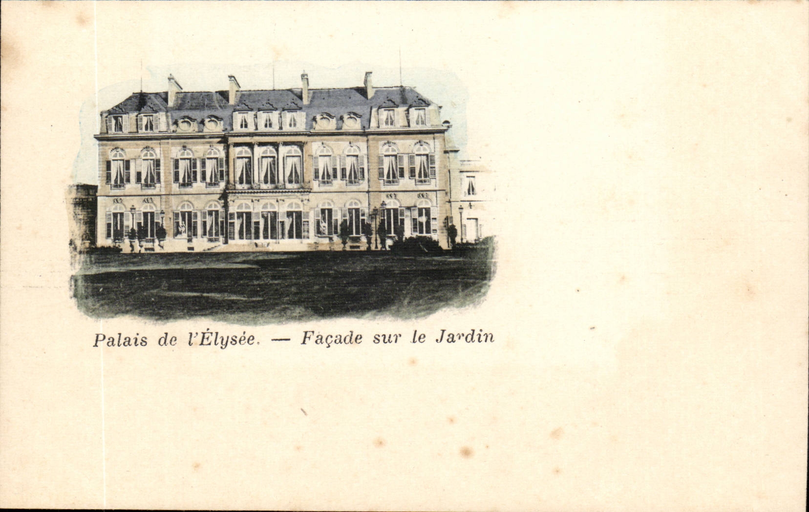 Paris - 8 - Palais de L'Elysee - Facade sur le Jardin - CPA 