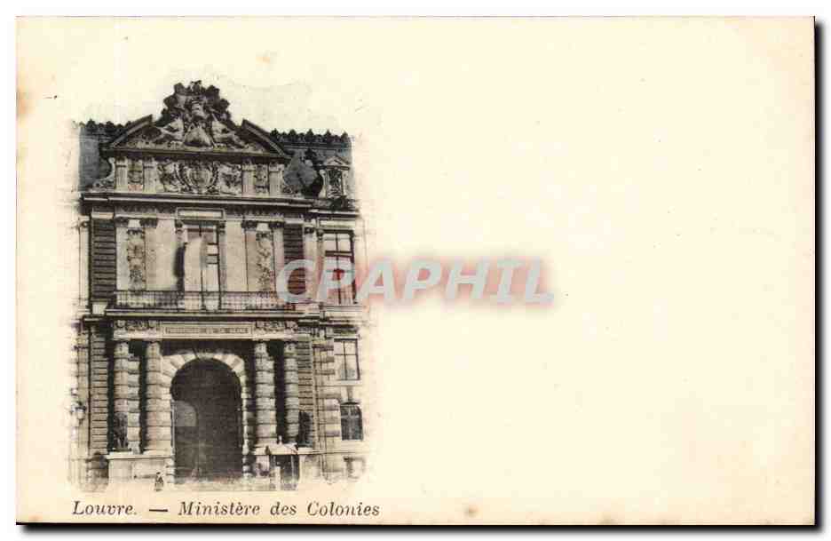 Paris -1 - Louvre - Ministere des Colonies - CPA 