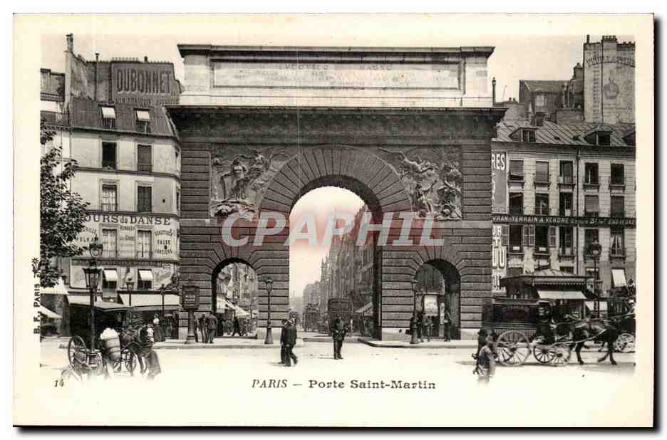 Paris - 10 - Porte Saint Martin - CPA 