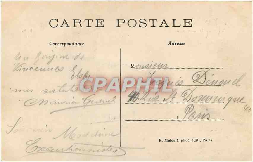 CPA Bois de Vincennes Le Lac Daumesnil  — Rückseite