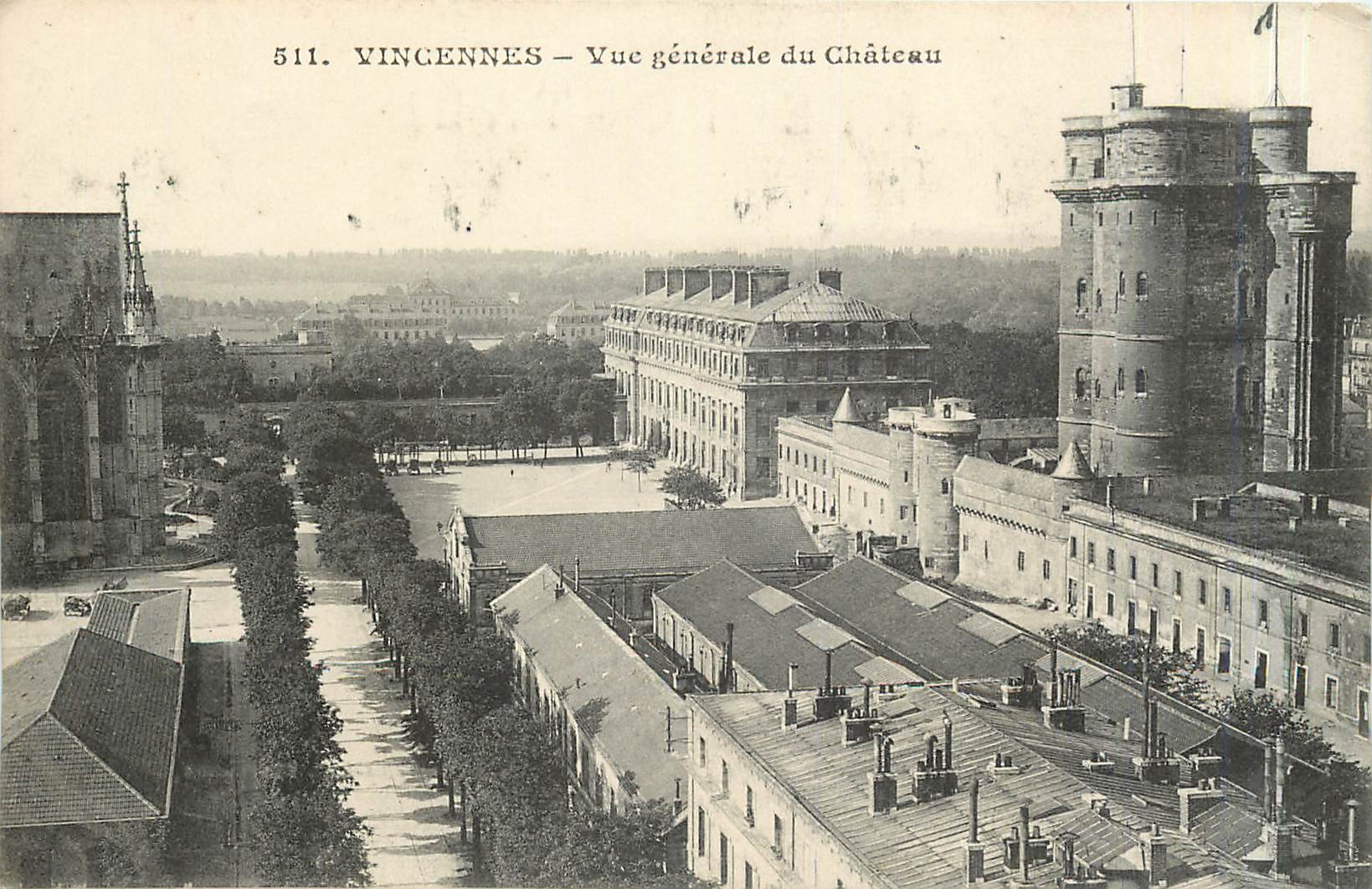 CPA Vincennes Vue generale du Chateau 