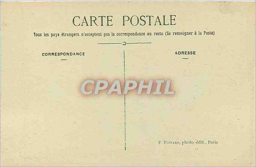 CPA Les Bords de la Seine Le Pont de Sevres Boulogne St Cloud et le Mont Valerien  — Rückseite