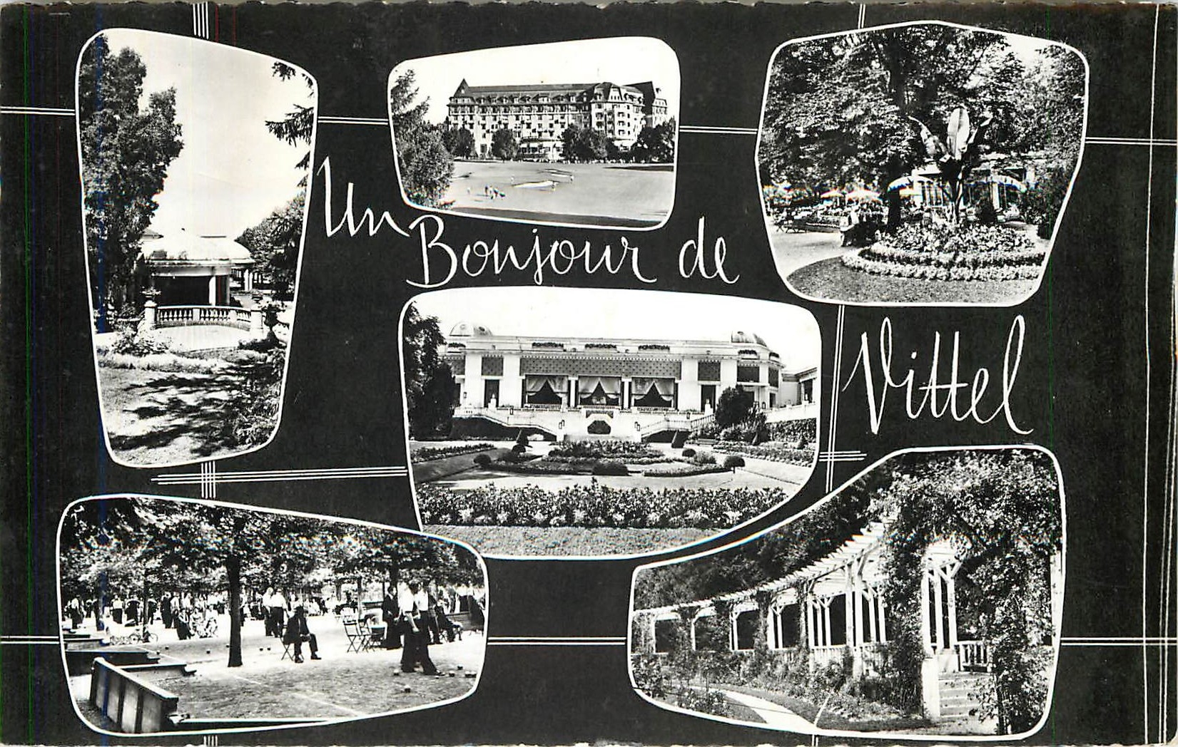 CPM Un Bonjour de Vittel 