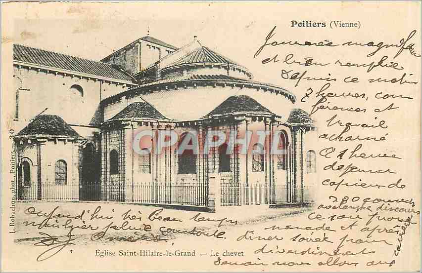 CPA Eglise Saint Hilaire le Grand Carte 1900