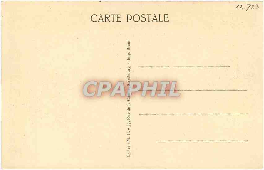 CPA Bussang La Grand Route pres de l'Hotel des Sources  — Back