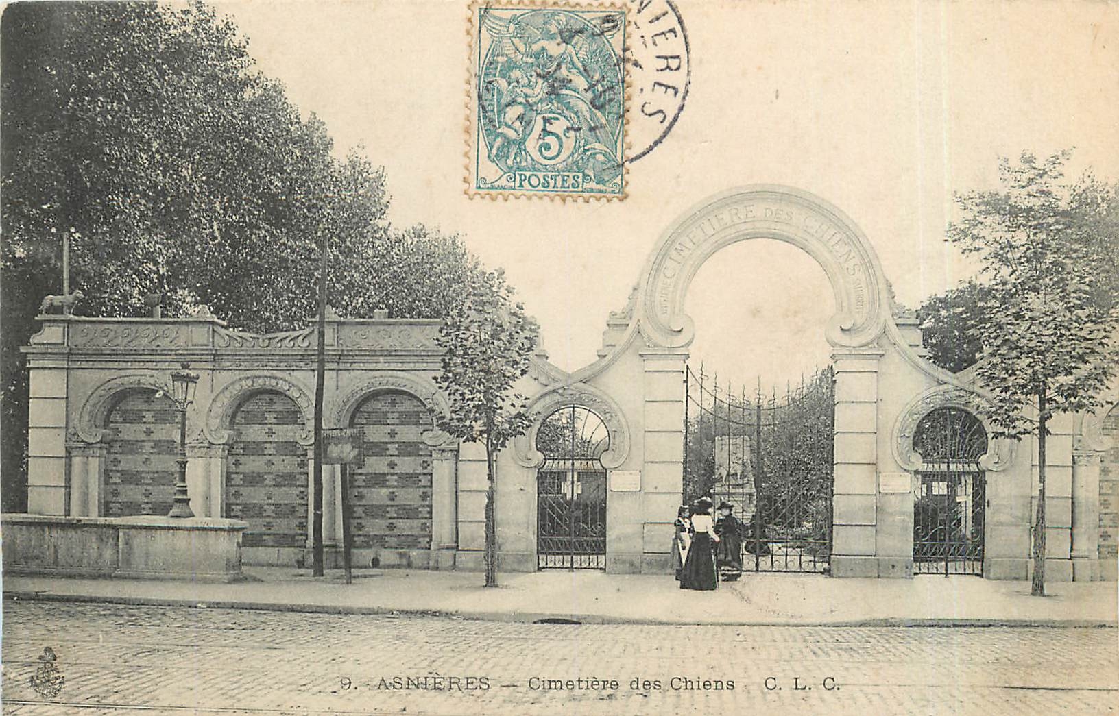 CPA Asnieres Cimetiere des Chiens 