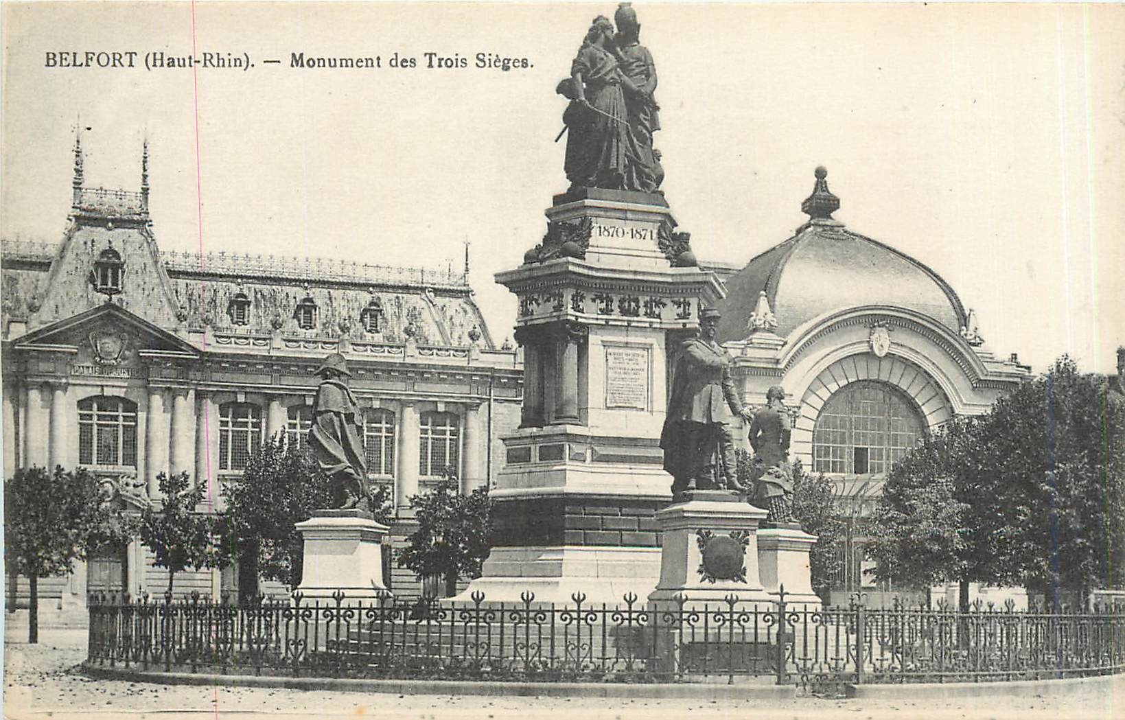 CPA Belfort Haut Rhin Monument des Trois Sieges 
