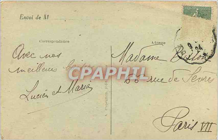 CPA Saumur M et L Le Chateau la Loire et la Vue generale cote Nord Est  — Rückseite