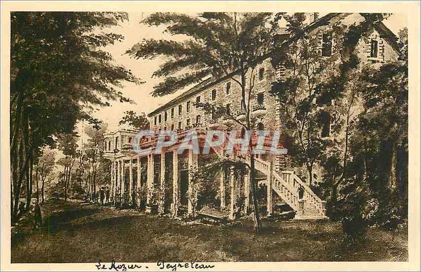 Le Rozier - Peyreleau — Grand Hôtel du Rozier, terrasse sur le Tarn — Les Arts Graphiques, Toulouse