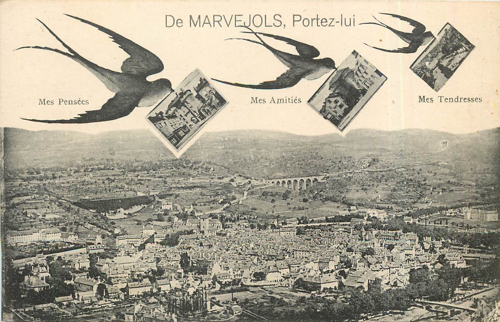 CPA De Marvejols Portez lui 