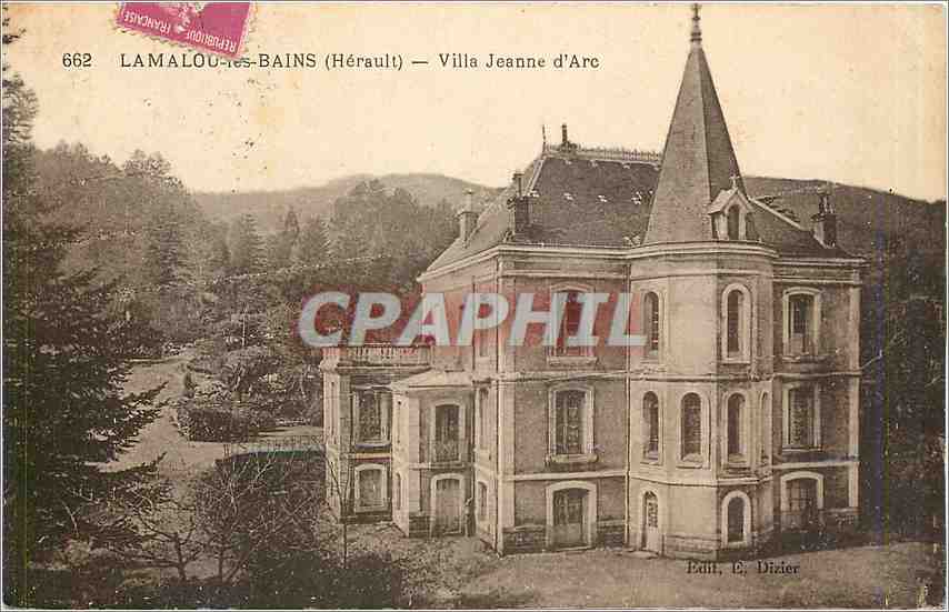 CPA Lamalou les Bains Harault Villa Jeanne d'Arc 