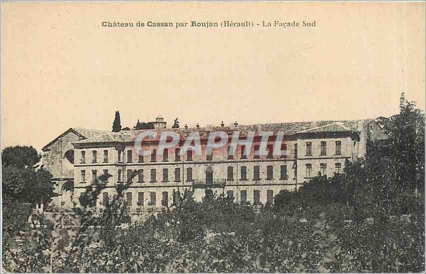 CPA Chateau de Cassan par Roujan Herault La Facade Sud 
