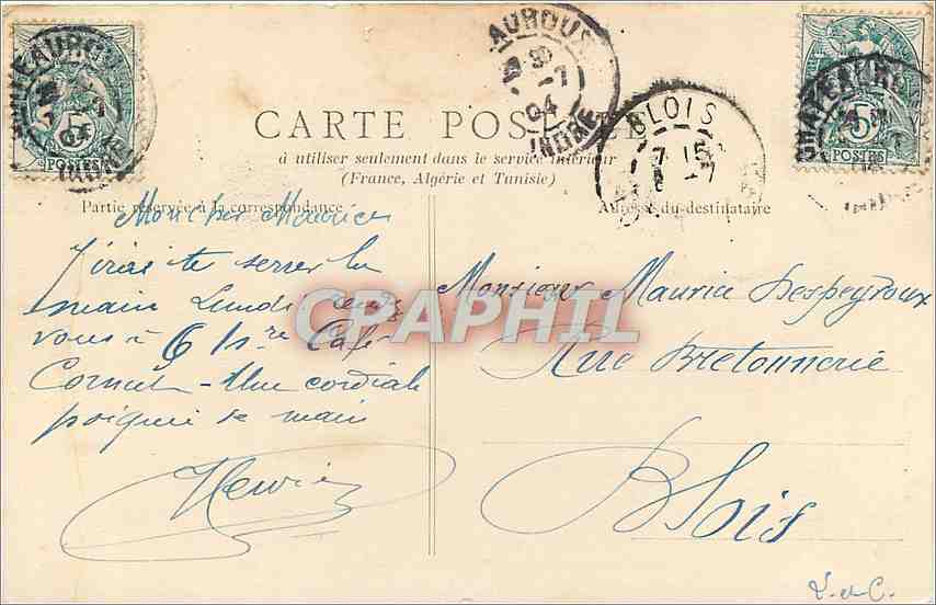 CPA Chateauroux Le Chateau Raoul et la Prefecture  — Rückseite