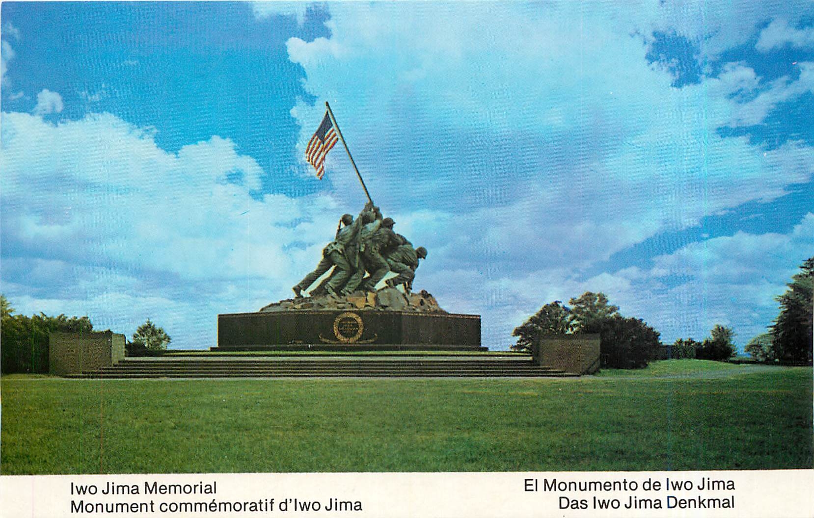 CPA Monument commemoratif d'Iwo Jima 