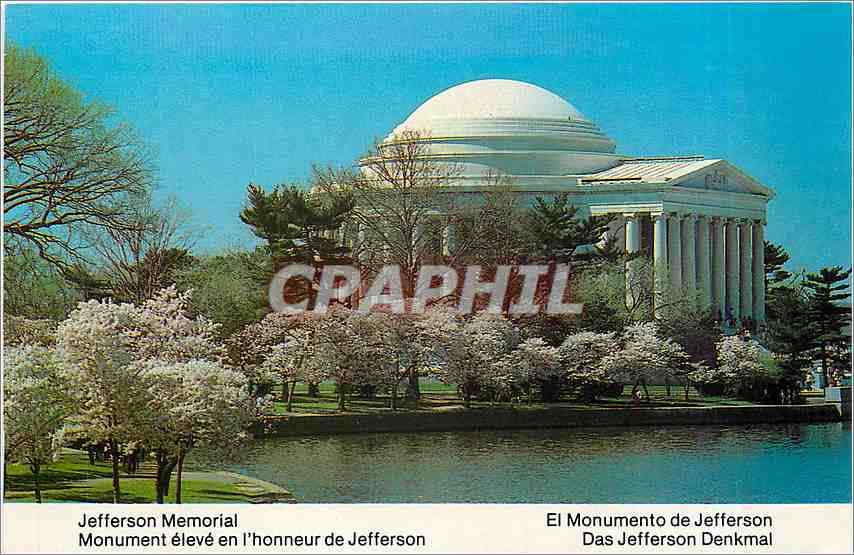CPA Monument eleve en l'Honneur de Jefferson 