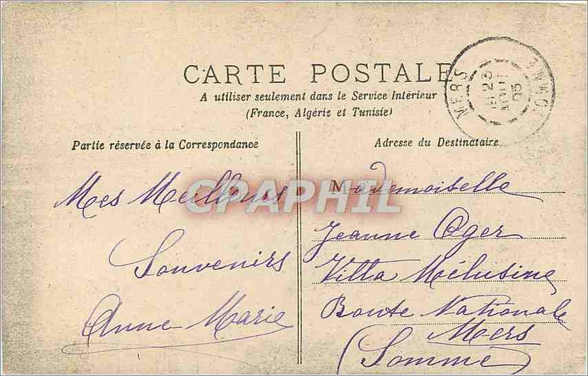 Scène de taquinerie — 5. Ah, si tu veux me taquiner — éditeur non visible — Rückseite