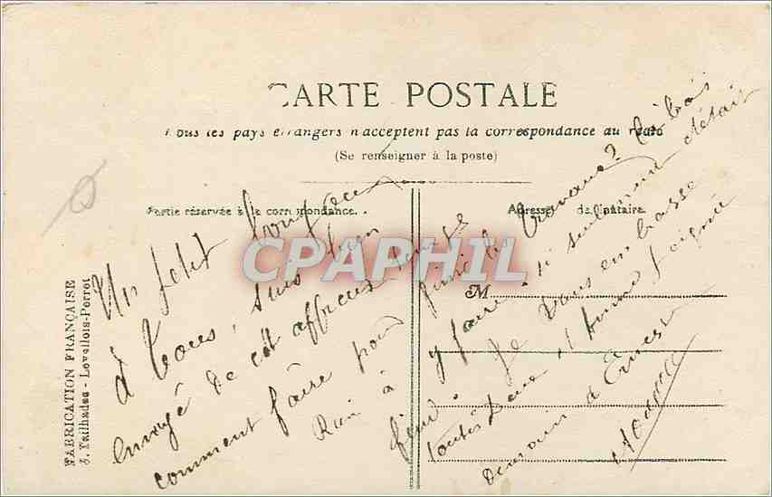 CPA Un Bonjour  Enfant Fleurs — Rückseite