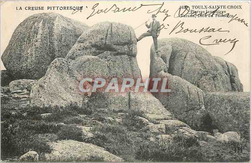 La Creuse pittoresque — Pierres immales, Toulx-Sainte-Croix — éditeur : Toulx-Sainte-Croix