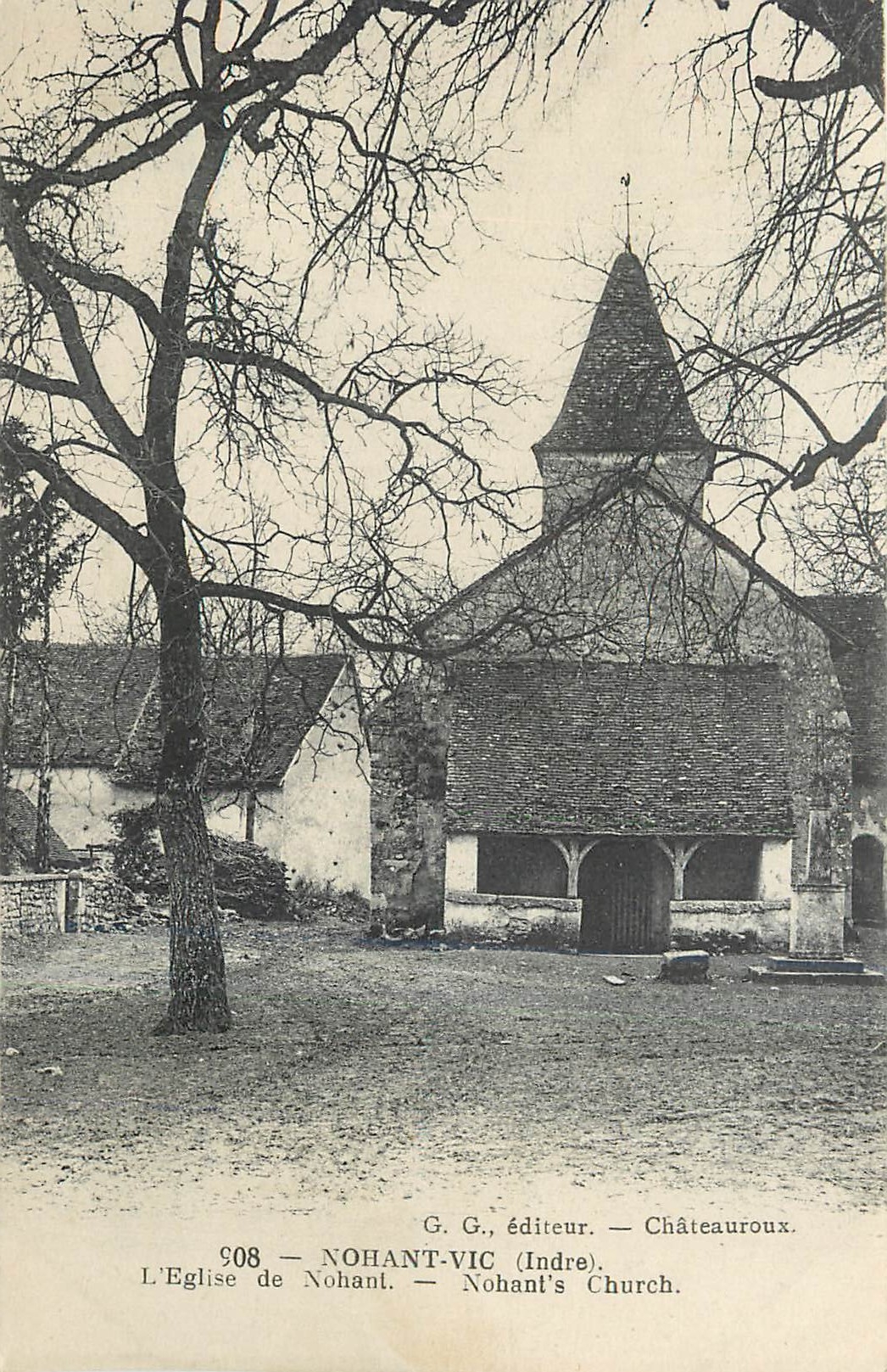 CPA Chateauroux Nohant Vic Indre L'Eglise de Nohant 