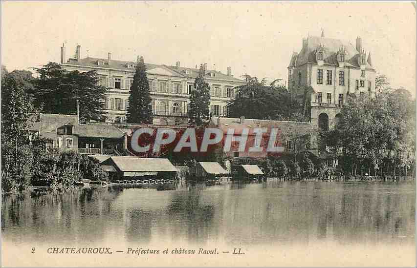 CPA Chateauroux Prefecture et chateau Raoul 