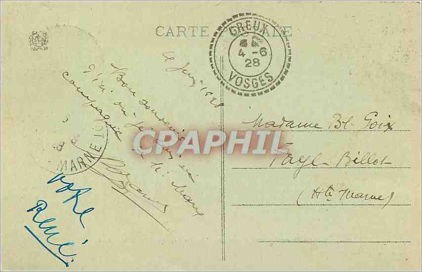 CPA Domremy La Pucelle Vosges Maison ou Naquit Jeanne d'Arc  — Rückseite
