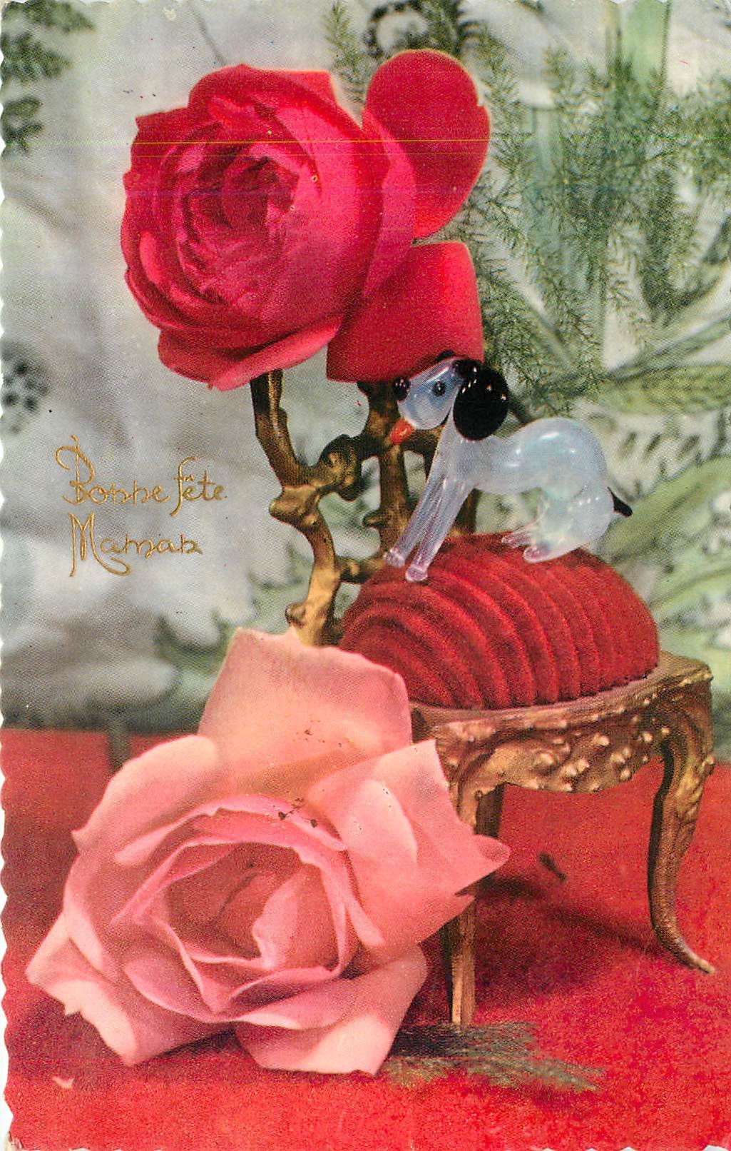 CPA Bonne Fete Fleurs