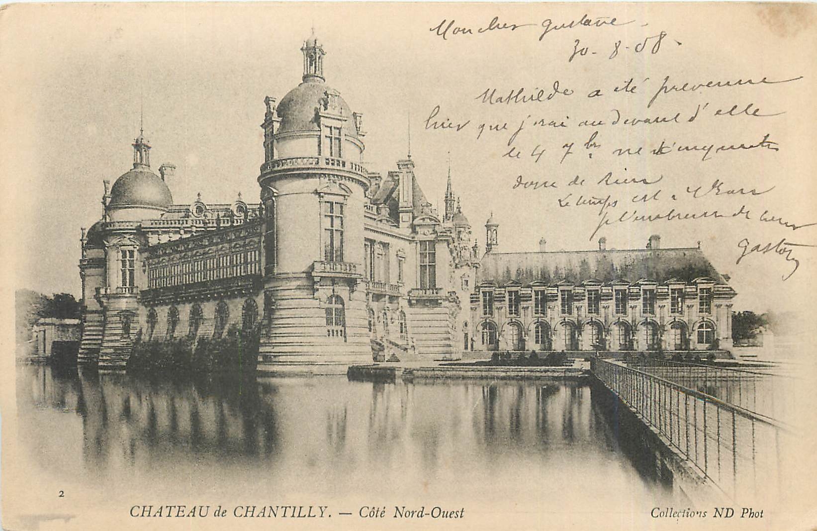 CPA Chateau de Chantilly Cote Nord Ouest 