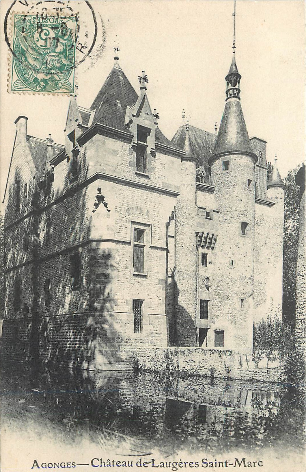 CPA Agonges Chateau de Laugers Saint Marc 