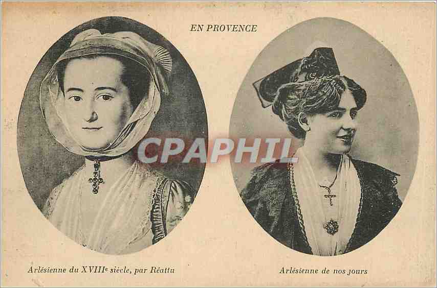 CPA En Provence Arlesienne du XVIII par Reattu 