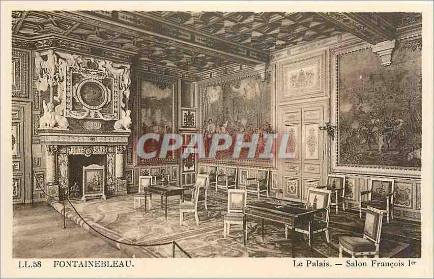 Fontainebleau — Le Palais. — Salon François Ier