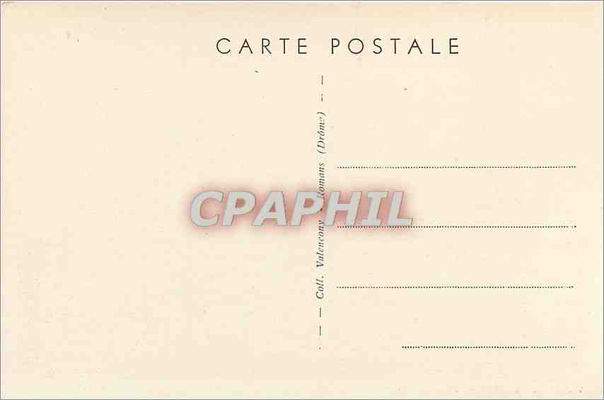 CPA Valence Drome Hotel de Ville  — Rückseite