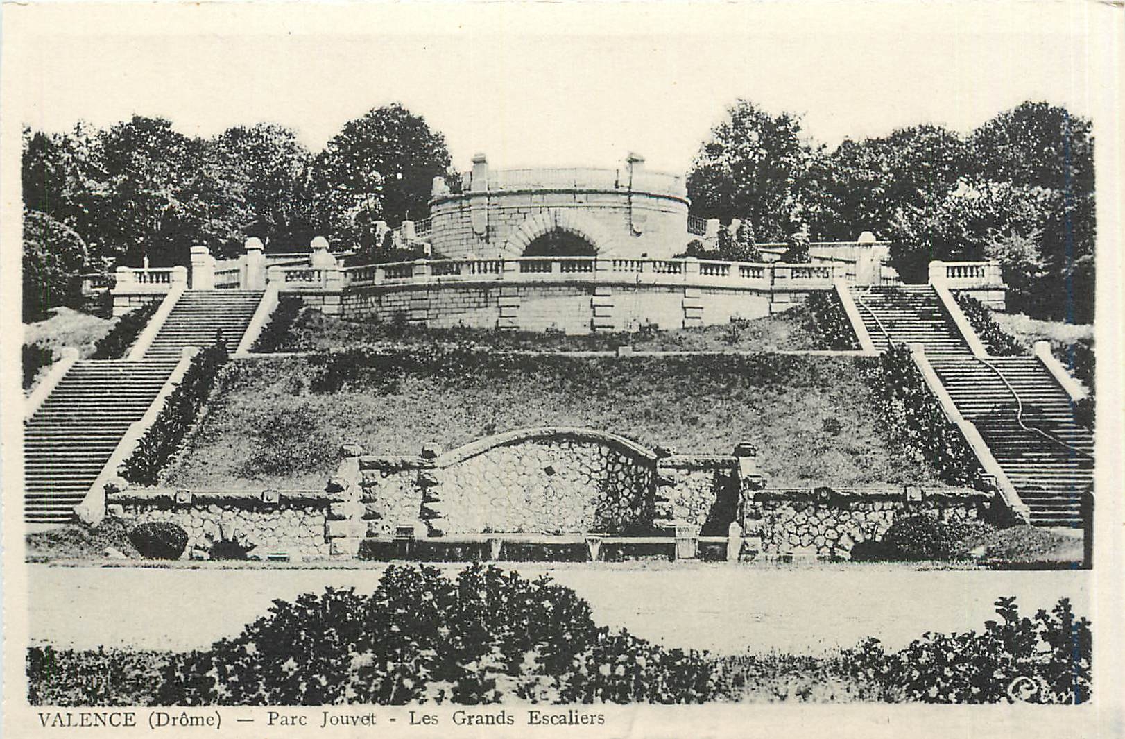 CPA Valence Drome Parc Jouvet Les Grands Escaliers 
