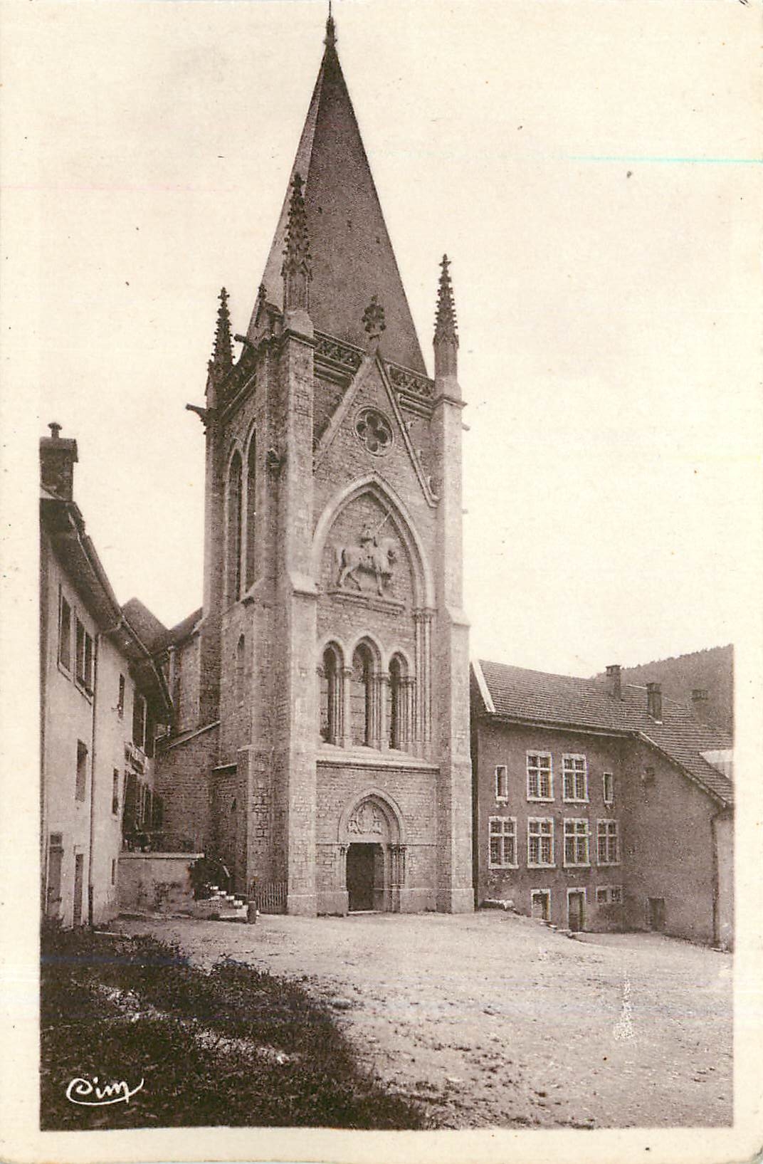 CPA Montbenoit Doubs Nouveau Clocher de l'Abbaye 