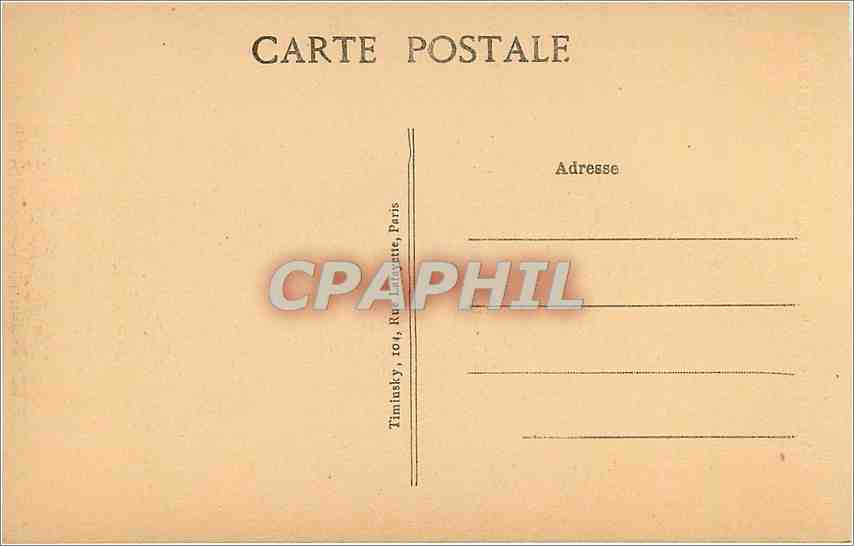 CPA Paris Eglise St Roch  — Verso