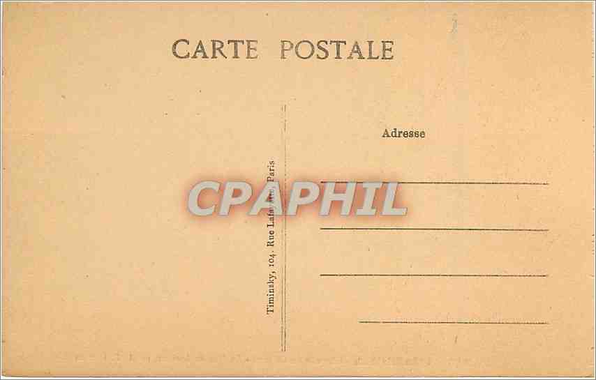 CPA Paris Eglise Saint Roch Chapelle du Calvaire La Mise au tombeau  — Verso