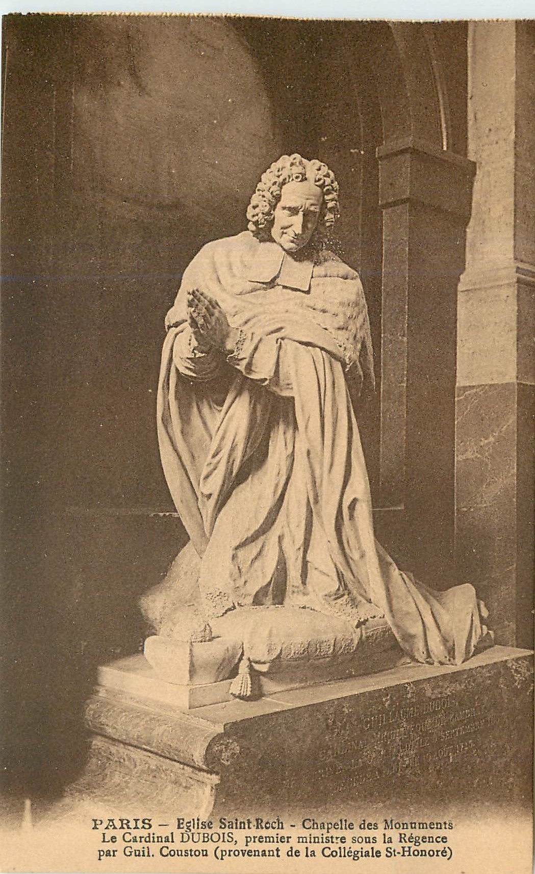 CPA Paris Eglise Saint Roch Chapelle des Monuments Le Cardinal Dubois 