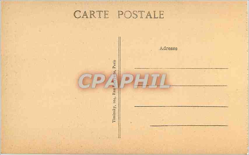 CPA Paris Eglise Saint Roch Chapelle des Monuments Le Cardinal Dubois  — Rückseite