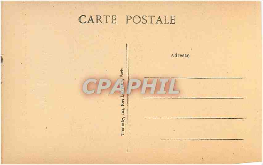 CPA Paris Eglise Saint Roch Pierre Mignard par desjardins  — Verso