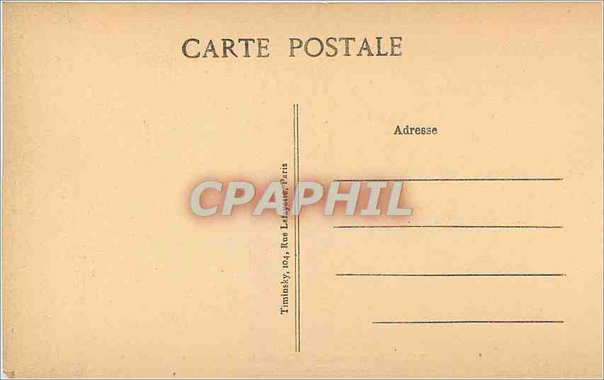 CPA Paris Eglise Saint Roch Chanpelle de al Compassion La Pieta  — Verso
